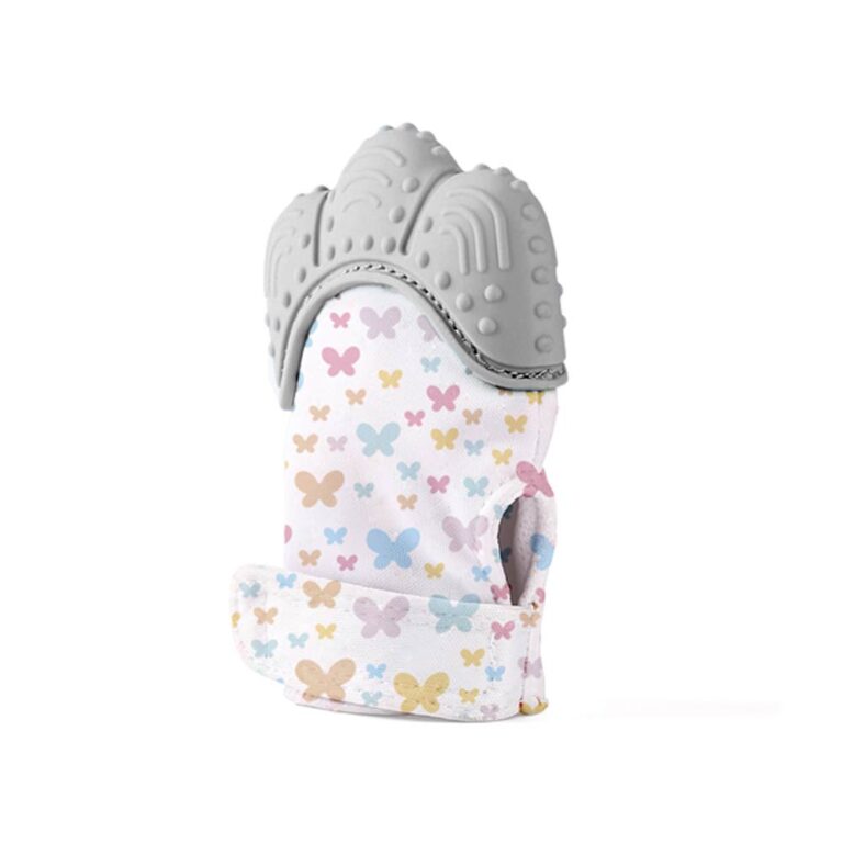 Babyjem Baby Butterfly Glove Teether (3m+) - Gray
