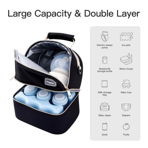 Phanpy Breastmilk Storage Backpack - Black Phanpy Breastmilk Storage Backpack - Black