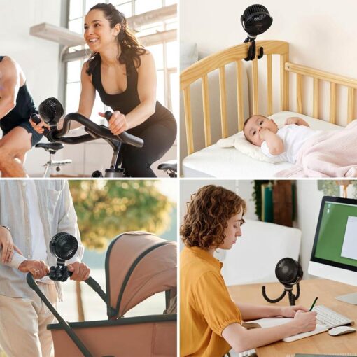 Momcozy Portable Stroller Fan - Black Momcozy Portable Stroller Fan - Black