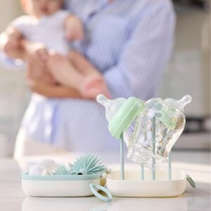 Momcozy 7-In-1 Travel Baby Bottle Cleaning & Drying Rack Set