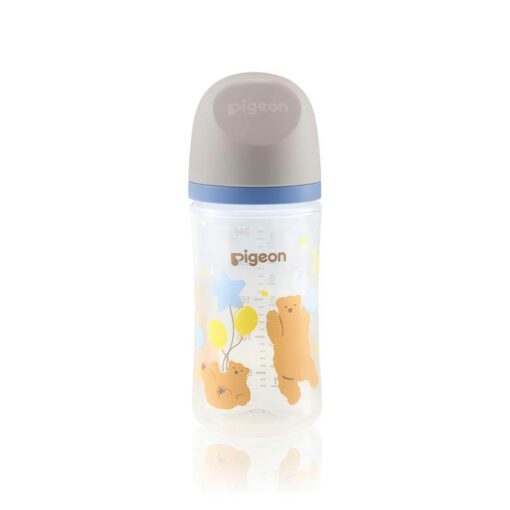 Pigeon-SofTouch-Anti-Colic-Plastic-Nursing-Bottle-240ml-3m-Bear02 Pigeon SofTouch Anti-Colic Plastic Nursing Bottle 240ml (3m+) - Bear
