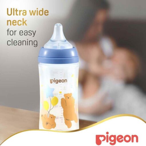 Pigeon-SofTouch-Anti-Colic-Plastic-Nursing-Bottle-240ml-3m-Bear07 Pigeon SofTouch Anti-Colic Plastic Nursing Bottle 240ml (3m+) - Bear