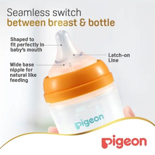 Pigeon-SofTouch-Anti-Colic-Plastic-Nursing-Bottle-240ml-3m-Whale03 Pigeon SofTouch Anti-Colic Plastic Nursing Bottle 240ml (3m+) - Whale