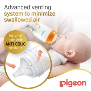 Pigeon SofTouch Anti-Colic Plastic Nursing Bottle 240ml (3m+) - Whale