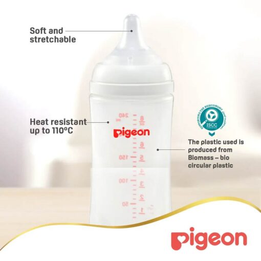 Pigeon SofTouch Anti-Colic Plastic Nursing Bottle 240ml (3m+) Pigeon SofTouch Anti-Colic Plastic Nursing Bottle 240ml (3m+)