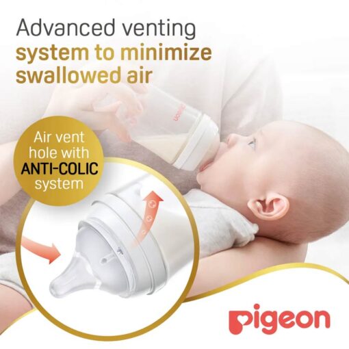 Pigeon SofTouch Anti-Colic Plastic Nursing Bottle 240ml (3m+) Pigeon SofTouch Anti-Colic Plastic Nursing Bottle 240ml (3m+)