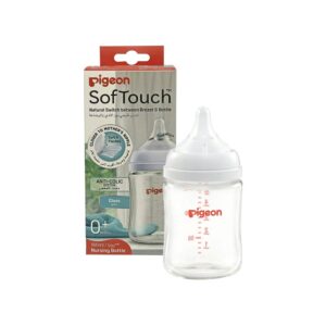 Pigeon SofTouch Anti-Colic Plastic Nursing Bottle 160ml (0m+)