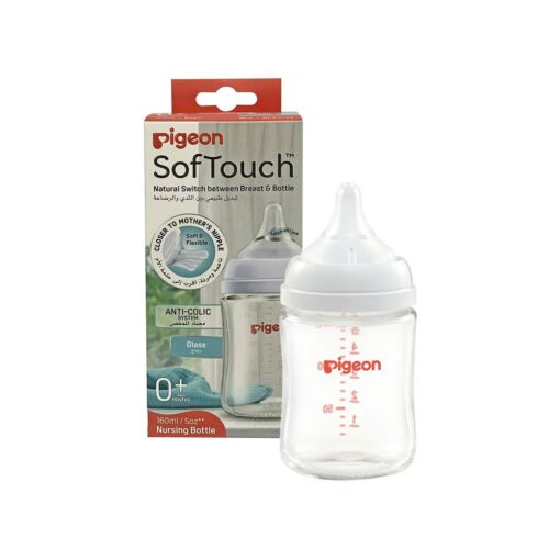 Pigeon SofTouch Anti-Colic Plastic Nursing Bottle 160ml (0m+) Pigeon SofTouch Anti-Colic Plastic Nursing Bottle 160ml (0m+)