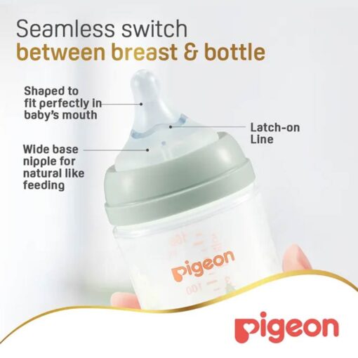 Pigeon-SofTouch-Anti-Colic-Plastic-Nursing-Bottle-160ml-0m-Rabbit02 Pigeon SofTouch Anti-Colic Plastic Nursing Bottle 160ml (0m+) - Rabbit