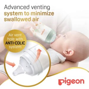 Pigeon SofTouch Anti-Colic Plastic Nursing Bottle 160ml (0m+) - Rabbit
