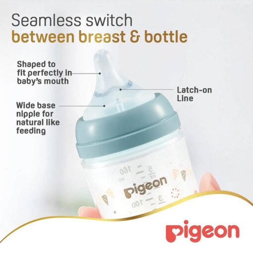 Pigeon SofTouch Anti-Colic Plastic Nursing Bottle 160ml (0m+) - Cat Pigeon SofTouch Anti-Colic Plastic Nursing Bottle 160ml (0m+) - Cat