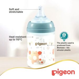 Pigeon SofTouch Anti-Colic Plastic Nursing Bottle 160ml (0m+) - Cat
