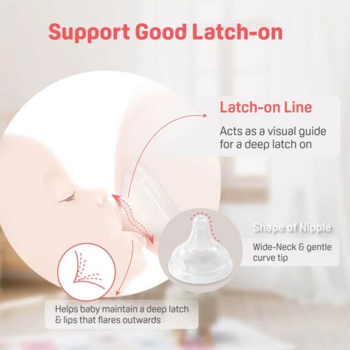 Pigeon SofTouch Anti-Colic Wide Neck Nipple Size M (3m+) - 2 Pcs Pigeon SofTouch Anti-Colic Wide Neck Nipple Size M (3m+) - 2 Pcs