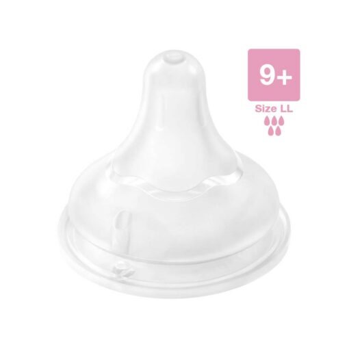 Pigeon-SofTouch-Anti-Colic-Wide-Neck-Nipple-Size-LL-9m-2-Pcs Pigeon SofTouch Anti-Colic Wide Neck Nipple Size LL (9m+) - 2 Pcs