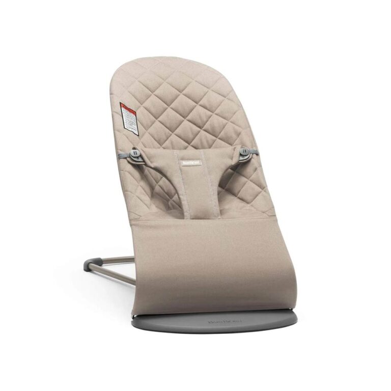 BabyBjorn Baby Bouncer Bliss Woven (0-24m) - Sand Gray