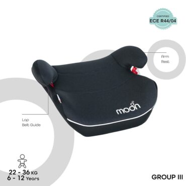 Moon Kido Baby Booster Car Seat - Black
