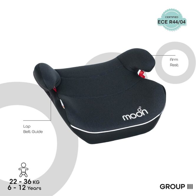 Moon Kido Baby Booster Car Seat - Black