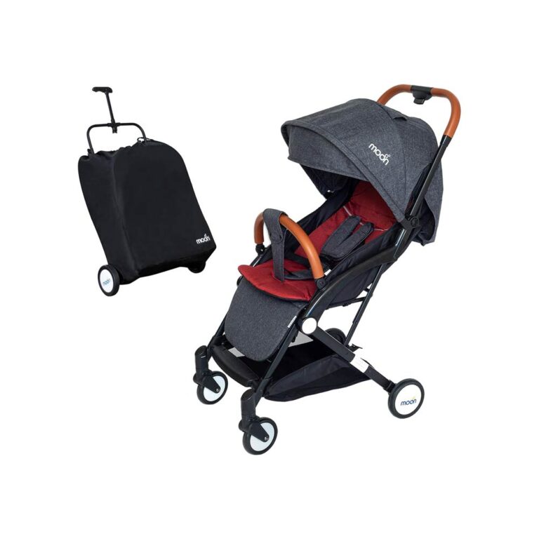 Moon Ritzi Cabin Stroller - Gray & Red