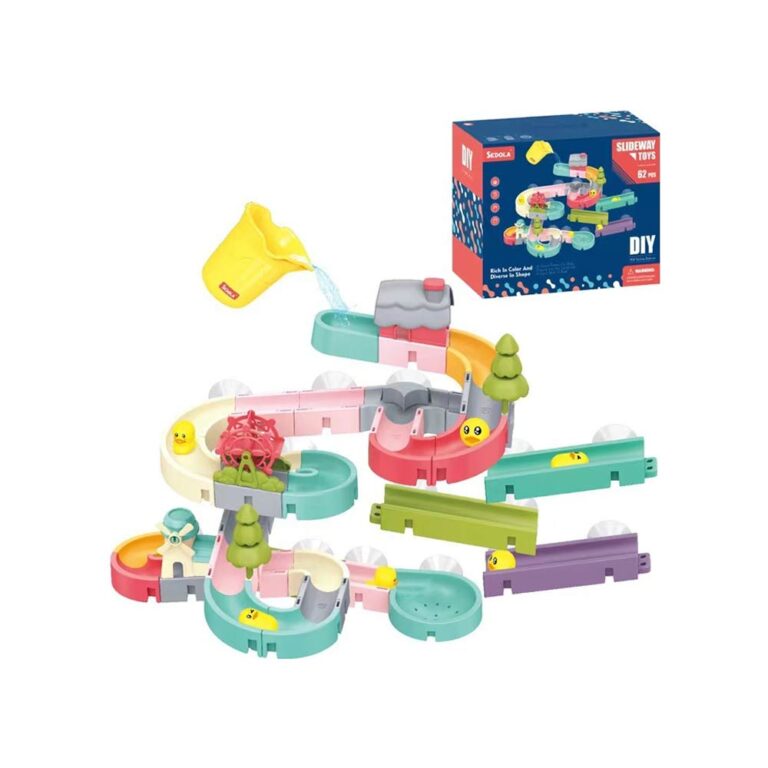 Sedola Water Slideway Toys - Bath Time Toys 62 Pcs
