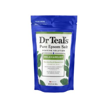 Dr Teal's Pure Epsom Salt Soaking Solution - Eucalyptus & Spearmint 450g