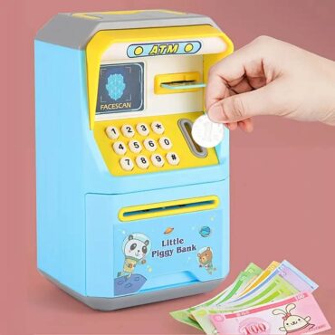 Face Recognition ATM Saving Box - Blue