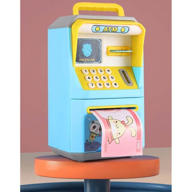 Face Recognition ATM Saving Box - Blue