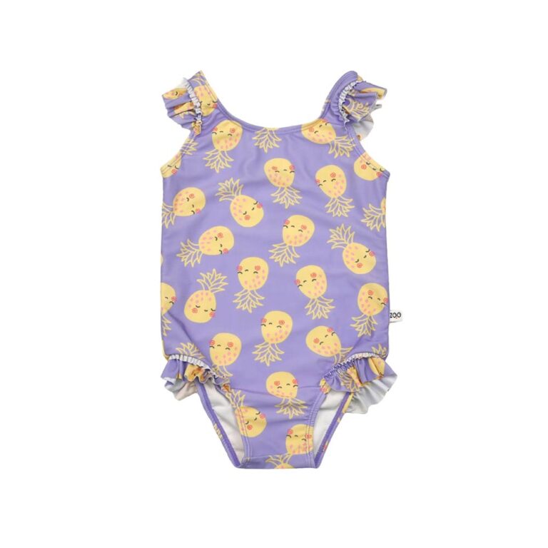 Zoocchini Ruffled Swimsuit - Pineapple