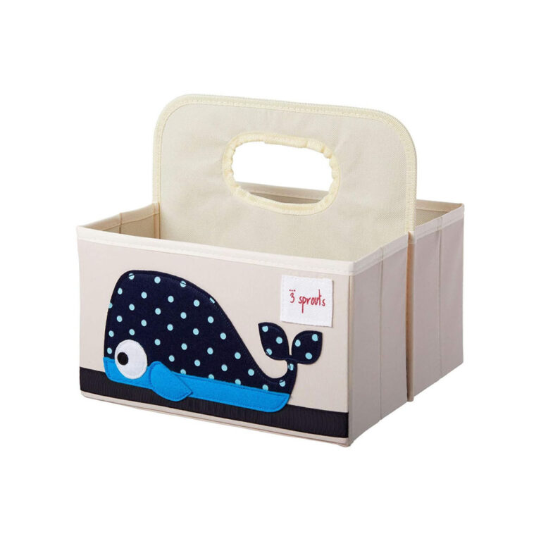 3 Sprouts Diaper Caddy Organizer - Whale