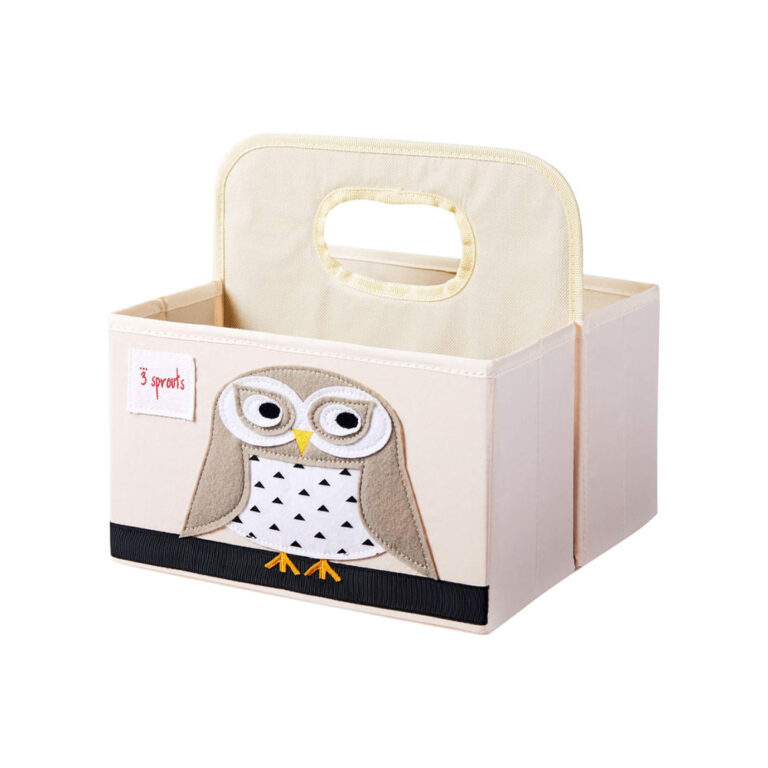 3 Sprouts Diaper Caddy Organizer - Owl