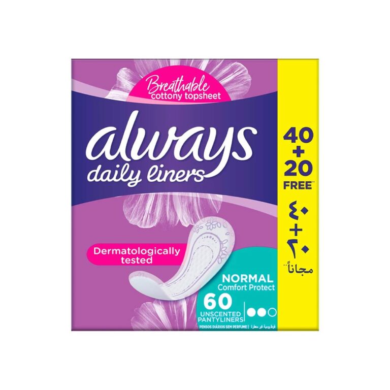 Always Daily Liners Normal Unscented 60 Pantyliners