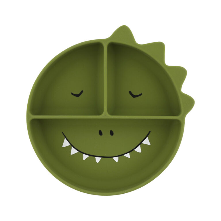 Trixie Silicone Divided Suction Plate - Mr. Dino