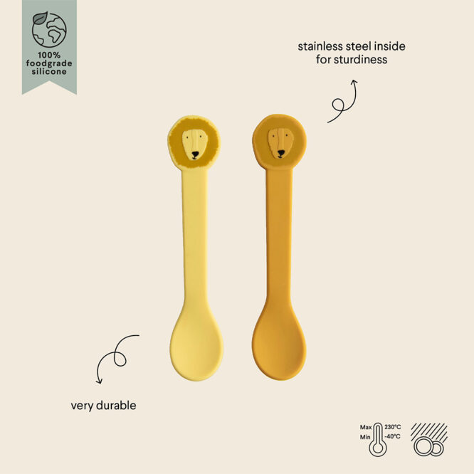 Trixie Silicone Spoon 2 Pcs - Mr. Lion