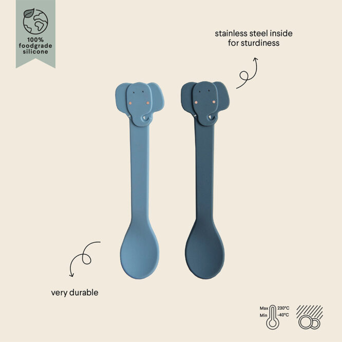 Trixie Silicone Spoon 2 Pcs - Mrs. Elephant