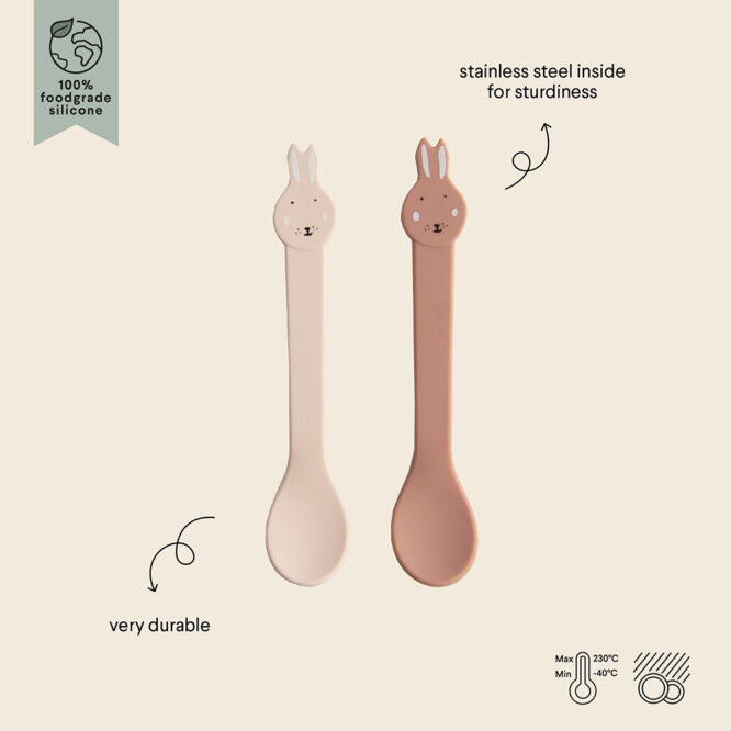 Trixie Silicone Spoon 2 Pcs - Mrs. Rabbit