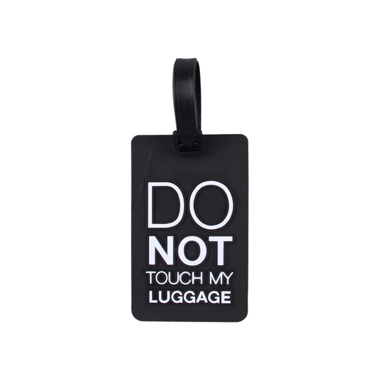 Luggage Tag - Do Not Touch My Luggage Travel Tag! - Black