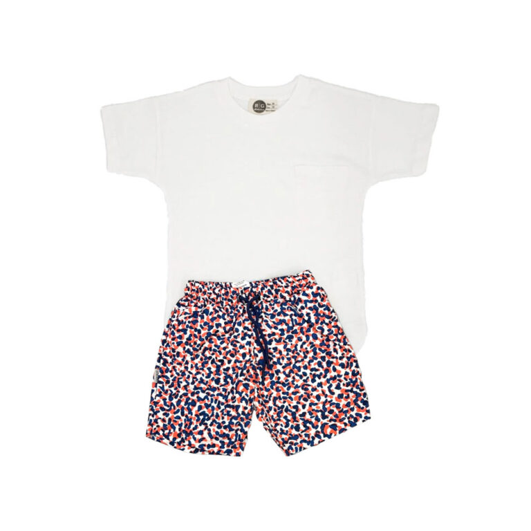 Baby Wawa Beach Set for Boys - Blue & Orange Dots