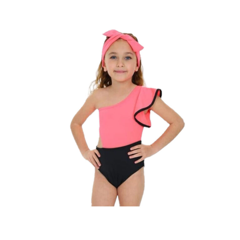 Baby Wawa Ruffles Swimwear - Neon Pink
