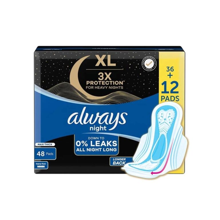 Always XL 3x Protection Size for Heavy Night Maxi Thick - 48 Pads