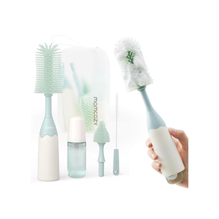 Momcozy Press Foaming & Cleaning Bottle Brush Set