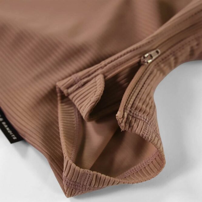 Beach & Bandits Baby Ribbed Swimsuit - Chocolate