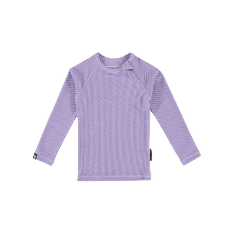 Beach & Bandits Ribbed Swim Tee (Long Sleeve) - Lavender