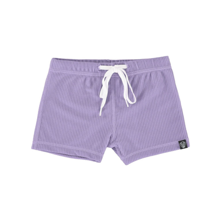 Beach & Bandits Kids Ribbed Swim Shorts - Lavender