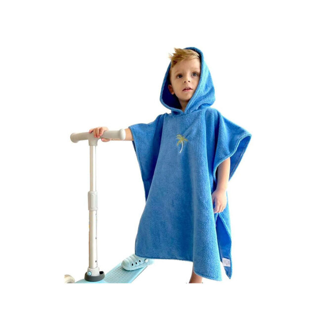 Baby Wawa Beach Kids Poncho - Blue