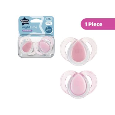 Tommee Tippee Night Time Soother (6-18m) - 2 Pcs Mix Colors