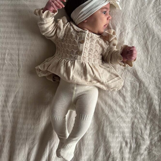 Kipkep Stay-On-Tights - Off White