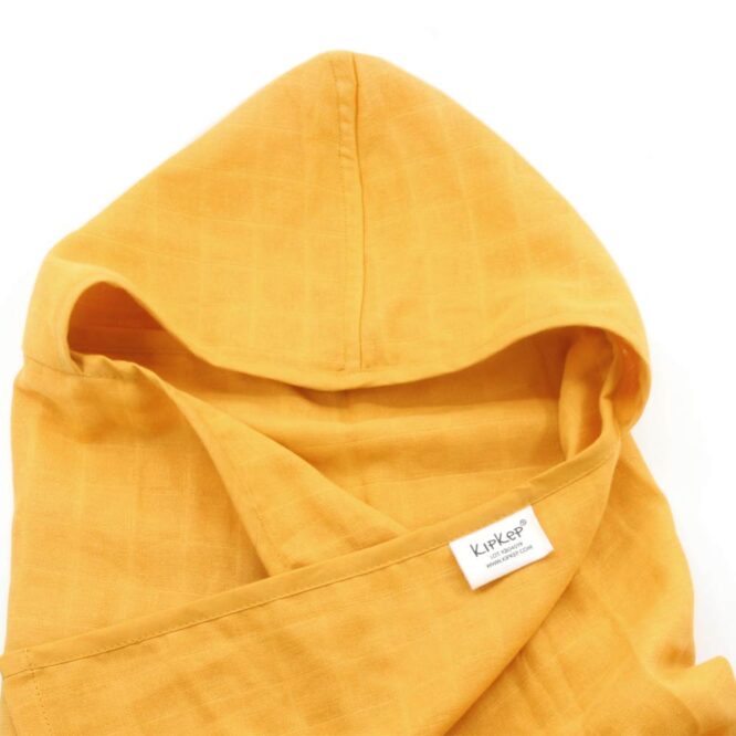 Kipkep Blenker Badcape Muslin Hooded Towel - Little Bees