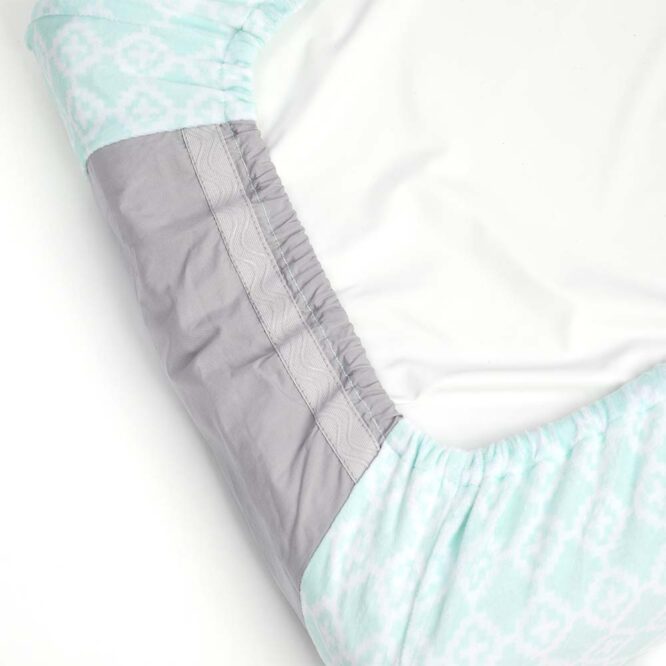 Kipkep Changing Pad Cover (Anti-Slip) - Roccy Mint