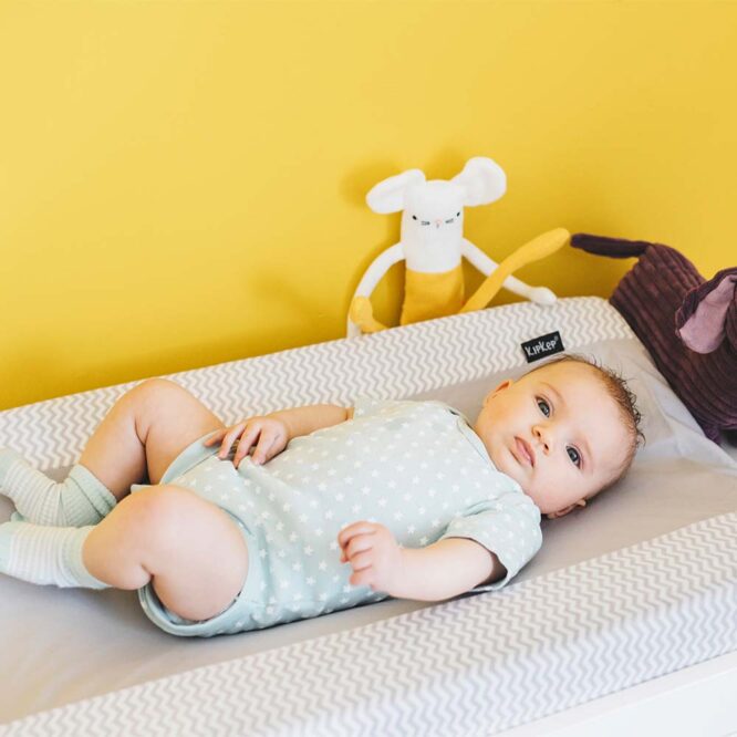 Kipkep Changing Pad Cover (Anti-Slip) - Ziggy Gray