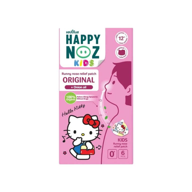 Happy Noz Blocked Nose Formula with Onion Oil - 6 Patch (For Kids) Hello Kitty