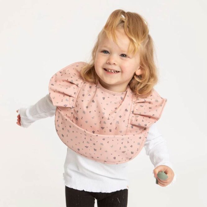 All4Ella Recycled Frill Bib (6m+) Leaves
